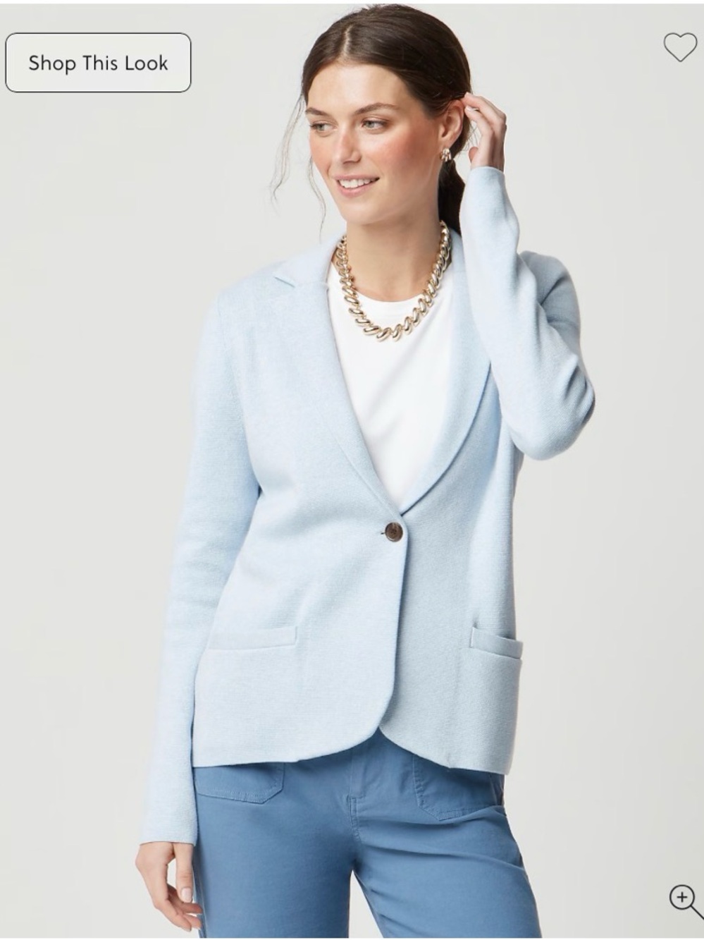 J. Crew Pale Blue School Boy Sweater Blazer XS NWT Sold Out at J Crew!!!